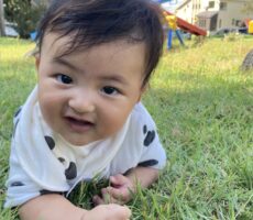 作品No:35 公園デビュー♪<br><br>うつぶせが出来るようになってみんなで公園におでかけ♪<br />
秋晴れでゴロゴロ夢中になってたくさん遊びました。<br><br>